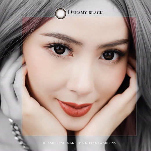 รูปคอนแทคเลนส์ Dreamy หรือ Alice คอนแทคเลนส์สีดำ