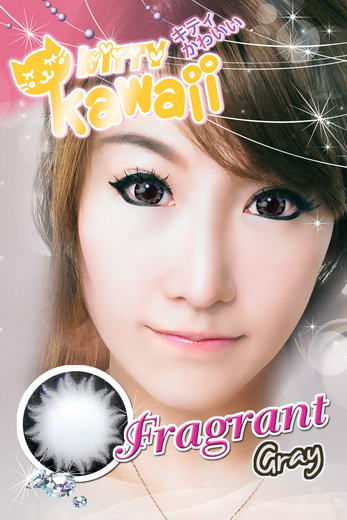 รูปบิ๊กอาย Fragrant หรือ  คอนแทคเลนส์สีเทา