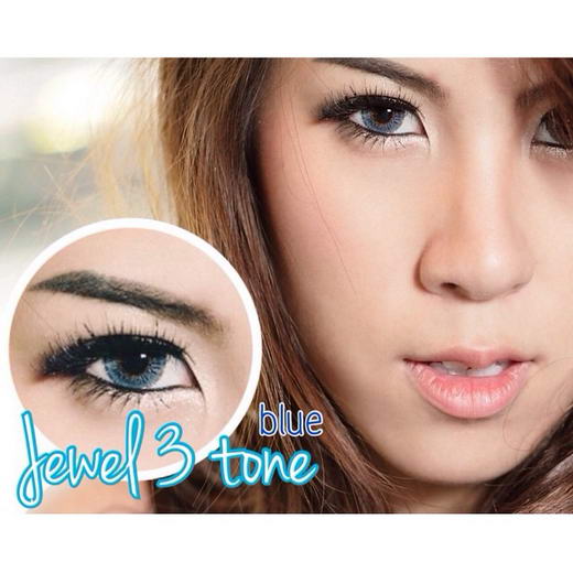 คอนแทคเลนส์ บิ๊กอาย Jewel 3Tone หรือ Lily คอนแทคเลนส์สีดำ