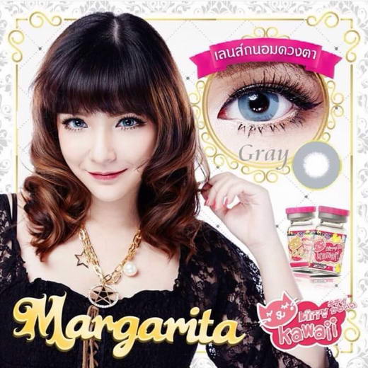 รูปบิ๊กอาย Margarita หรือ Royal คอนแทคเลนส์สีเทา